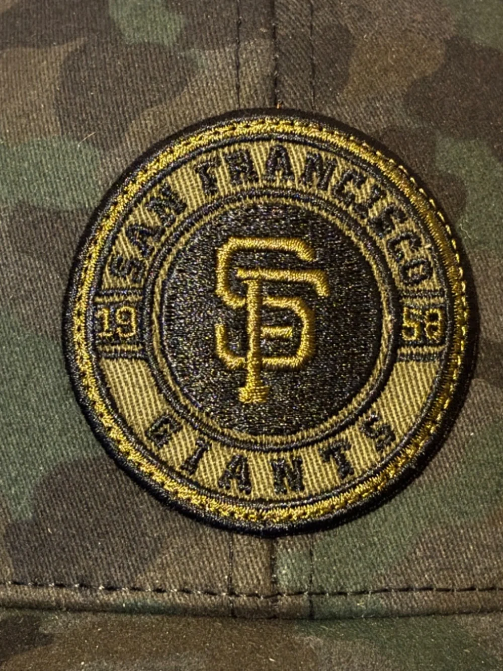 Fan Favorite San Francisco Giants Camo Trucker Snapback Hat